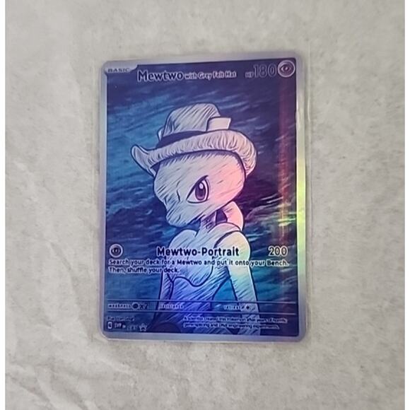 Custom Pokemon Holo Foil Artwork Lot Starry Night, Mona Pika, Mewtwo Portrait NM - Picture 5 of 8